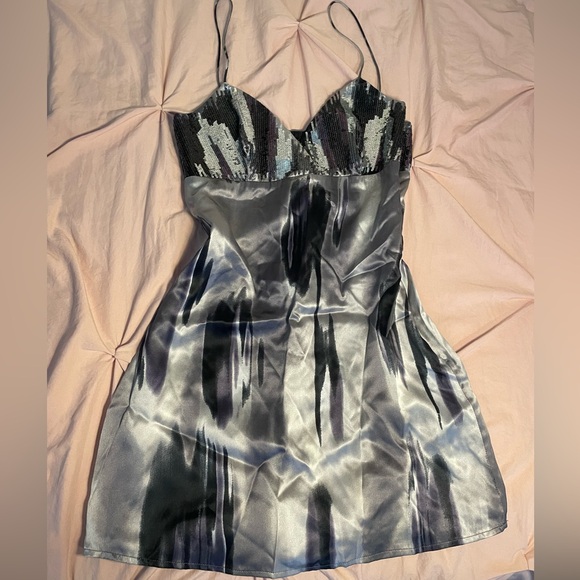 grey sequin mini dress! - Picture 1 of 6